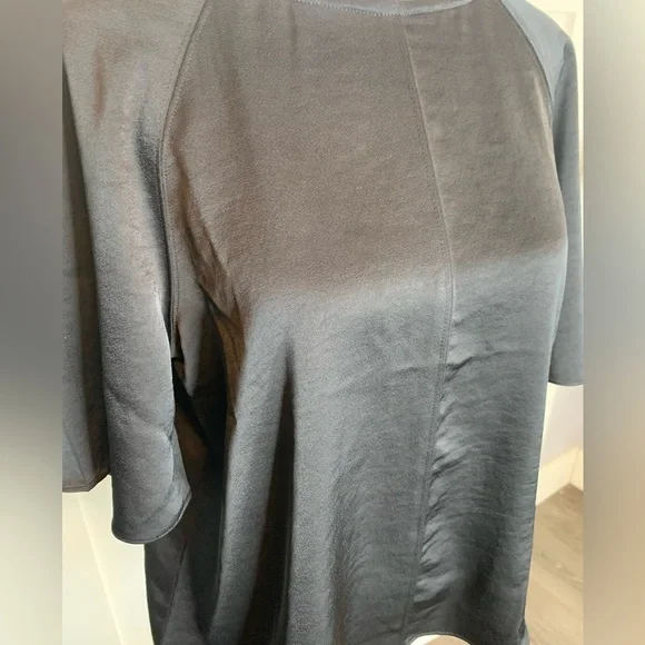 Anthropologie Daily Practice Black Open Back Blouse Size Small - Picture 3 of 13